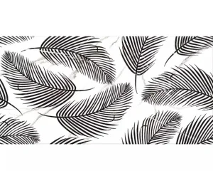 Плитка Golden Tile Nero E Bianco Leaf черный 30х60см (NBС161)