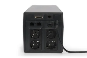 Джерело безперебійного живлення Digitus 1500VA/900W LCD RJ45 RS232 USB 4xSchuko (DN-170075)