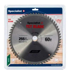 Диск пиляльний по дереву Specialist+ 255x60Tx30/25,4мм (51/1-25560)