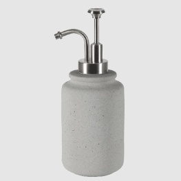 Фото дозатор для мыла spirella cement керамика серый (10.19160)