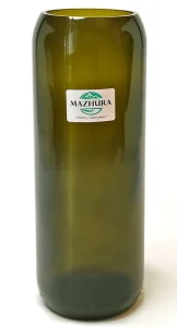 Ваза Mazhura скляна висока 19,5см, d7,5см (mz711461)
