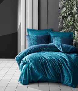 Комплект постільної білизни Cotton box Dark Amari Petrol 200x220см (CB_010077756)