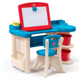 Детский стол для творчества Step 2 ART DESK REFRESH со стульчиком 92х97х41см
