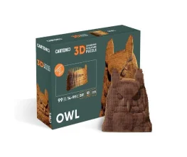 Фото картонный конструктор cartonic 3d puzzle owl (cartowl)