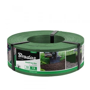 Бордюр Bradas Wood Border 78ммх2,8ммх10м зелений (OBWGR1008)