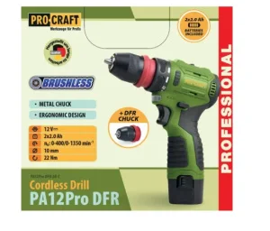 Шурупокрут акумуляторний ProCraft PA-12 PRO DFR (000128)
