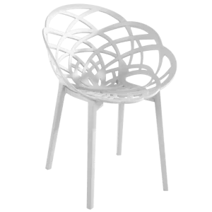 Крісло Papatya Flora біле матове (2311)