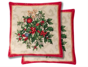 Наволочка новорічна Lefard Home Textile Loop з люрексом 45x45см (732-243)