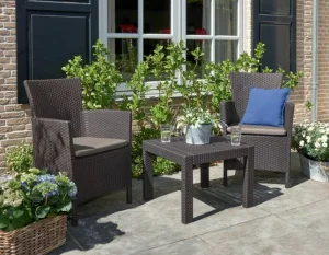 Набор мебели Allibert Rosario balcony set коричневый (8711245130422)