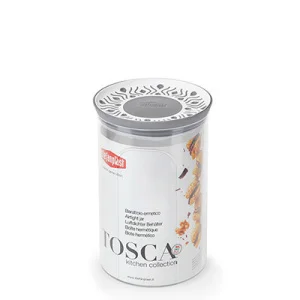 Ємність для зберігання продуктів Stefanplast Tosca сіра 1,2л (55454)
