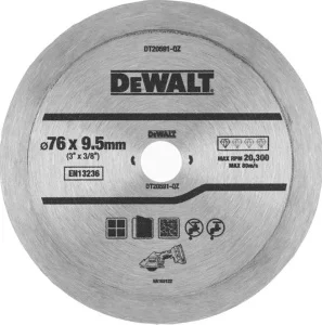 Диск алмазний по кераміці DeWALT 76х1х9,5мм (DT20591)