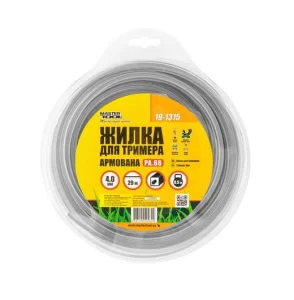 Жилка для тріммера MasterTool квадрат армований 4,00ммх29м (19-1315)
