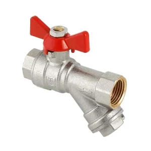 Кран шаровий з вбудованим фільтром VALTEC COMBI 1/2 вн.-вн. VT.293.N.04