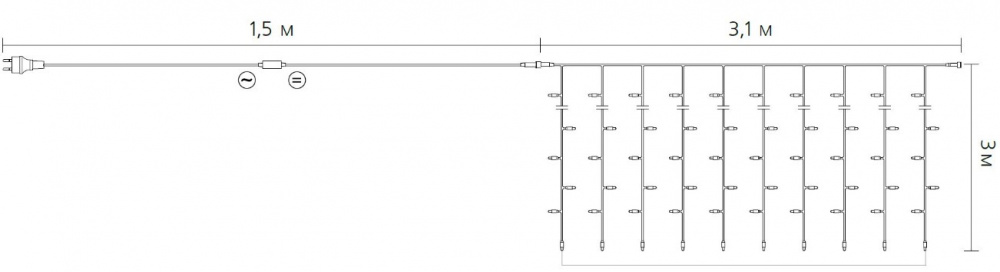    delux waterfall c 320led ip20  33 (90018008)