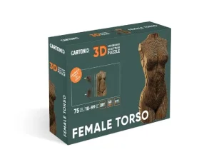 Фото картонный конструктор cartonic 3d puzzle female torso