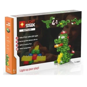Фото конструктор light stax reptiles с led подсветкой 105 элементов (ls-s13001)