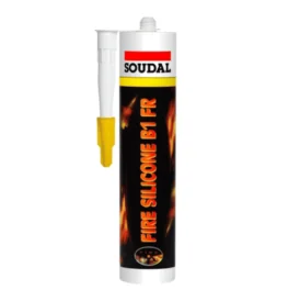 Герметик огнеупорный Soudal Silicone B1 FR серый 310мл (00002000000003P001)