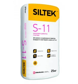 Шпатлевка цементная Siltek S-11 стартовая 25кг