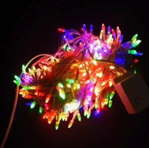 Фото гирлянда-нить pbd конус-рис 10210 500led разноцветная (301357)