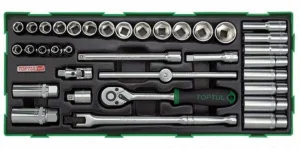 Набір інструментів комбінований TOPTUL 3/8" 35шт (GTB3503)
