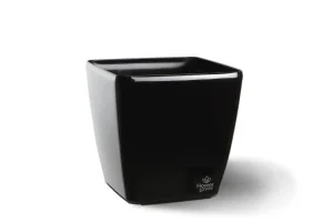 Фото вазон plastkon quadrato flower lover 34x34x32см антрацит без автополива