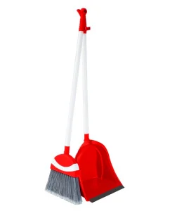 Мітла із совком Irak Plastik Polo червона (5825)