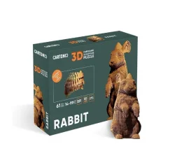 Фото картонный конструктор cartonic 3d puzzle rabbit (cartrab)