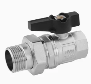 Кран-американка кульовий Karro Uno Black 1“ ВЗ PN40 (KR-06/88)