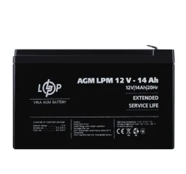 Аккумулятор кислотный LogicPower AGM LPM 12V 14Ah (4161)