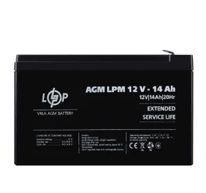 Акумулятор кислотний LogicPower AGM LPM 12V 14Ah (4161)