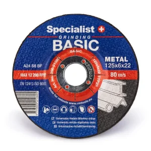 Круг шліфувальний для металу Specialist+ Basic 125x6,4x22мм (250-21260)