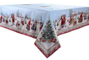Новорічна скатертина Lefard Home Textile Hiver з люрексом 100х100см (716-041)
