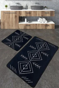 Фото набор ковриков для ванной chilai home lau beyaz 60x100+50x60см (ch_110024183)