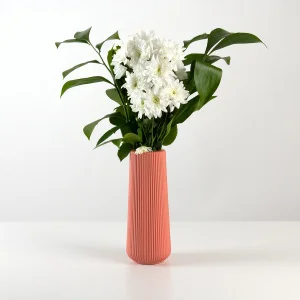 Ваза декоративна MVM DH-FLOWERS-05 70х67х230мм коралова (DH-FLOWERS-05 CORAL)