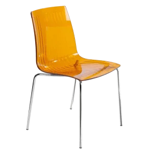 Стілець Papatya X -Treme-S 33 прозоро-помаранчевий (2644)