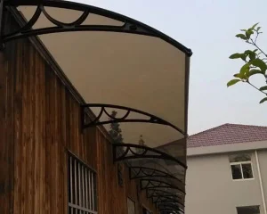 Козырек TanDem 3000х930х280мм монолитный поликарбонат 3мм бронза