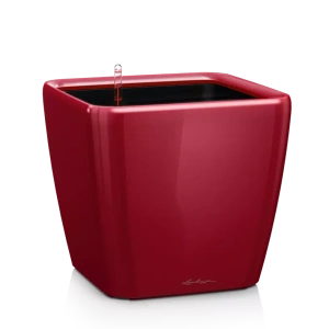 Вазон Lechuza Quadro Premium LS 28 червоний 28x28x26см 9л (16147)