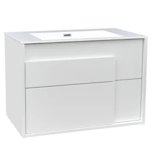 Тумба з раковиною Devit City 79,4x47,6x66см білий глянець (0021160W)