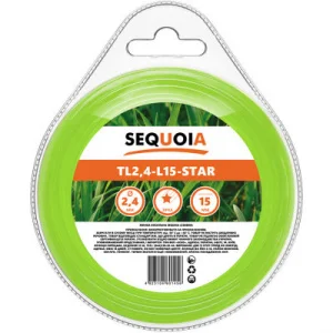 Леска для триммера SEQUOIA звезда 2,4мм/15м (TL2.4-L15-Star)