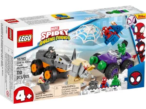 Фото конструктор lego marvel битва халка против носорога 110 деталей (10782)