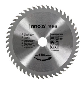 Диск пиляльний победітовий по дереву Yato 160x20x2,8x2,0мм 48 зубців (YT-6058)