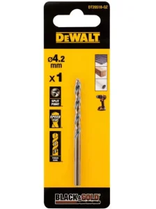 Свердло по металу DeWALT Bkack and Gold HSS-G 4,2x43x75мм (DT20518)