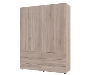 Шафа для одягу Doros Гелар 42002123 комплект Cонома 155х49,5х203,4см (1782247674)