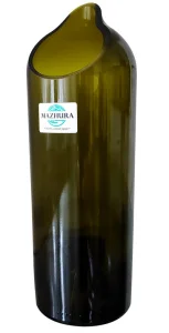 Ваза Mazhura скляна зі скосом 23,5см, d7,5см (mz708484)