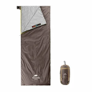 Спальник сверхлегкий Naturehike Summer LW180 NH21MSD09 левый, размер XL, коричневый (6927595777985-L)