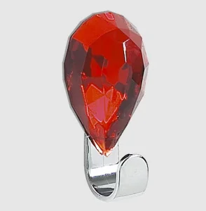 Декор-гачок Spirella Jewel acryl/chrom рубін (10.10675)