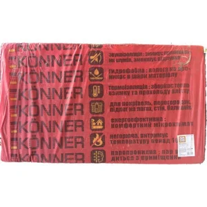 Утеплювач Konner 135 1000x600x50 мм 135 кг/м3