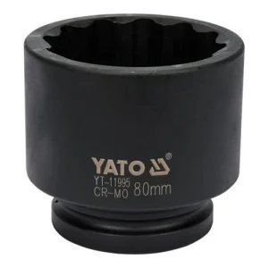 Головка торцева ударна YATO 1" 80мм (YT-11995)
