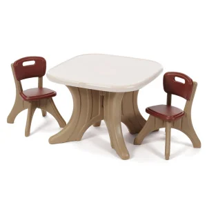 Фото набор: стол и 2 стула step 2 table & chairs set 50x69x69/54x34x33 см