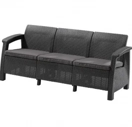 Софа Allibert Corfu love seat max серый (3253929120015)